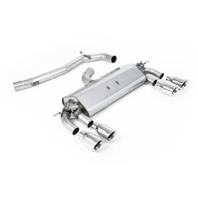 Milltek SSXVW403 Cat-Back Quad GT100 Exhaust for VW Golf Mk7 R 2.0 TSI 300PS (2014-2016)