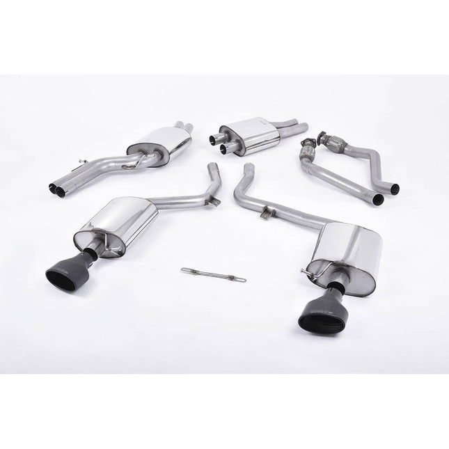 Milltek SSXAU266 Cat-Back Exhaust for Audi S5 3.0 TFSI B8 Coupe & Cabriolet Cerakote Black Oval
