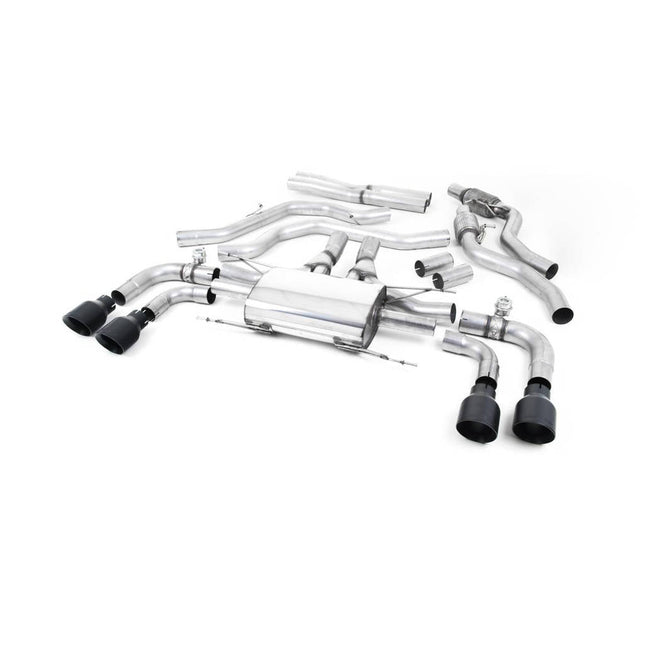 Milltek SSXAR007 Cat-Back Exhaust (Quad 100mm GT100) for Alfa Romeo Giulia Quadrifoglio