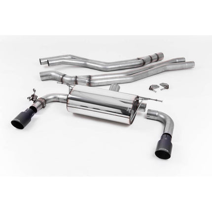 Milltek SSXBM1057 Cat-Back Exhaust with Cerakote Black GT-90 Tips for BMW M240i F22 Coupe LCI (2015-2018)