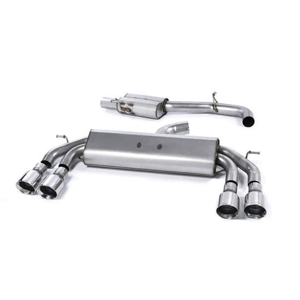 Milltek SSXAU528 Cat-Back Quad Exhaust for Audi S3 8V 2.0 TFSI quattro 3-Door
