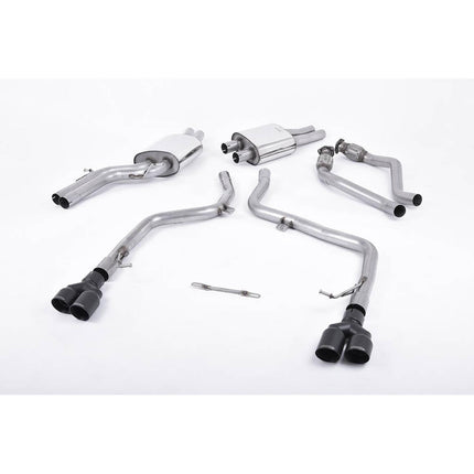 Milltek SSXAU557 Cat-Back Exhaust for Audi S4 & S5 3.0 Supercharged V6 B8 Cerakote Black