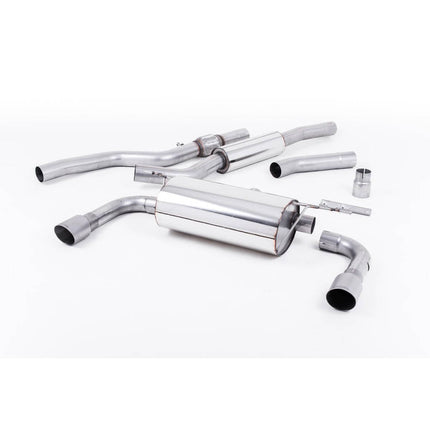 Milltek SSXBM1019 Cat-Back Exhaust with Brushed Titanium GT-90 Tips for BMW 428i F32 N20 Manual (2014-2016)