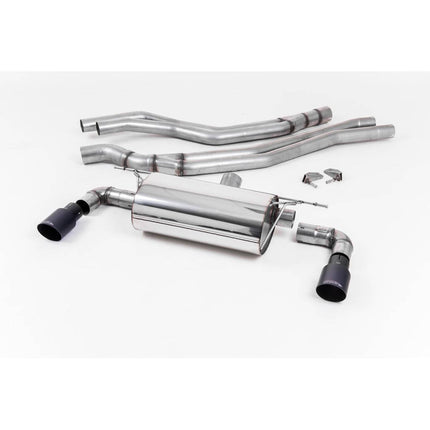 Milltek SSXBM1041 Cat-Back Exhaust with Cerakote Black GT-90 Tips for BMW M140i F20/F21 LCI (2015-2018)