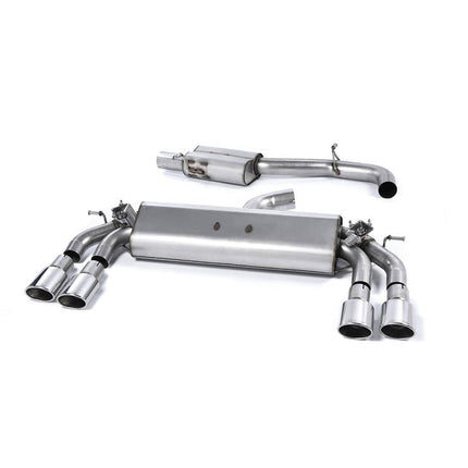Milltek SSXAU418 Cat-Back 104x80mm Oval ECA Exhaust for Audi S3 8V Sportback 2.0 TFSI Quattro (2013-2018)