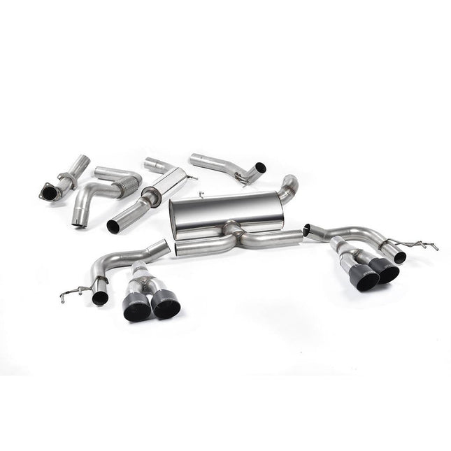 Milltek SSXHO213 Cat-Back Quad 100mm GT100B ECA for Honda Civic Type R FK2 (RHD, 2015-2017)