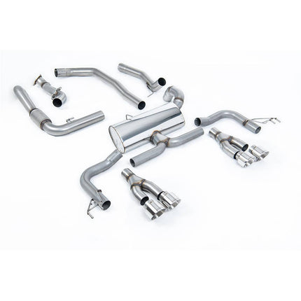 Milltek SSXHO225 Cat-Back Quad GT100 Exhaust for Honda Civic Type R FK2 (2015-2017)