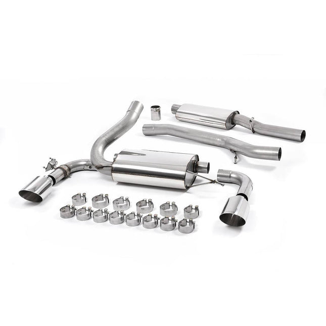Milltek SSXFD190 Cat-Back Exhaust with Polished GT-115 Tips for Ford Focus Mk3 RS 2.3 EcoBoost (2016-2018)