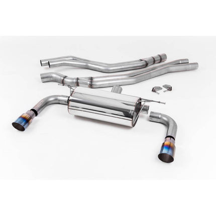 Milltek SSXBM1053 Cat-Back Exhaust with Burnt Titanium GT-90 Tips for BMW M240i Coupe F22 LCI