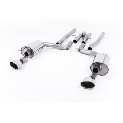 Milltek SSXAU602 Cat-Back Exhaust with Oval Tips for Audi RS6 C6 5.0 V10 Biturbo quattro