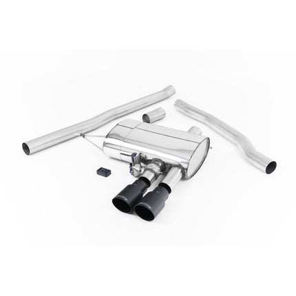 Milltek SSXM443 Cat-Back Exhaust with Cerakote Black Tips for Mini Cooper S F56 2.0 Turbo (2014+)