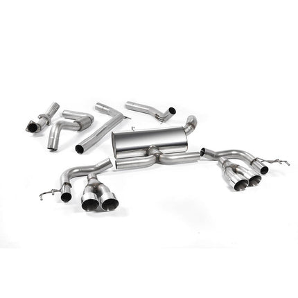 Milltek SSXHO216 Cat-Back Quad GT100 Exhaust for Honda Civic Type R FK2 (2015-2017, RHD)