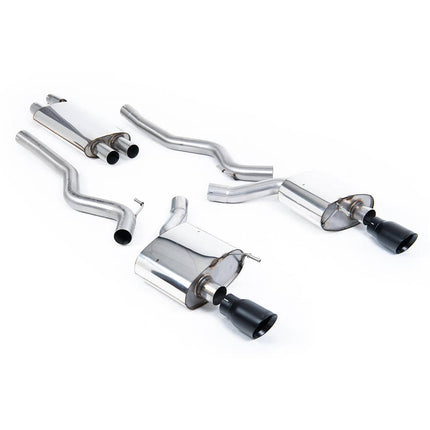 Milltek SSXFD174 Cat-Back Cerakote Black Exhaust for Ford Mustang 2.3 EcoBoost Fastback