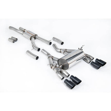 Milltek SSXBM993 Cat-Back Exhaust for BMW M3 F80 & M4 F82/F83 Cerakote Black Quad 90mm ECA