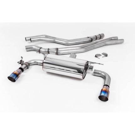 Milltek SSXBM1059 Cat-Back Exhaust with Burnt Titanium GT Tips for BMW 2 Series M240i Coupe F22 LCI