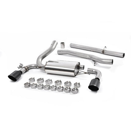 Milltek SSXFD184 Cat-Back Exhaust with Cerakote Black GT-115 Tips for Ford Focus Mk3 RS 2.3 EcoBoost (2016-2018)