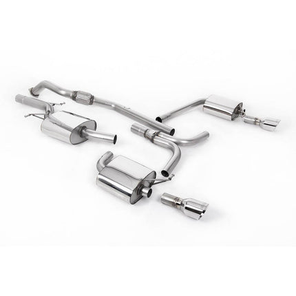 Milltek SSXAU317 Cat-Back Exhaust with Polished GT-100 Tips for Audi A5 Sportback B8 2.0 TFSI (2009-2012)