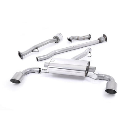 Milltek SSXSB038 Primary Cat-Back Exhaust with Brushed Titanium GT-115 Tips for Scion FR-S / Subaru BRZ 2.0 (2012+)