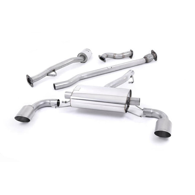 Milltek SSXSB038 Primary Cat-Back Exhaust with Brushed Titanium GT-115 Tips for Scion FR-S / Subaru BRZ 2.0 (2012+)