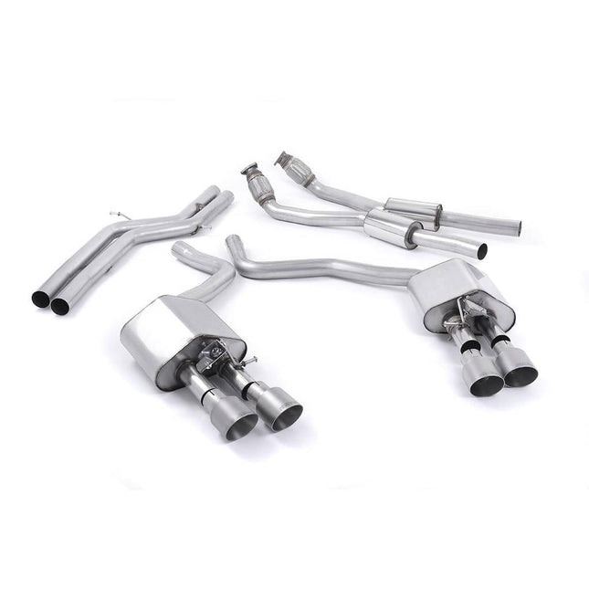 Milltek SSXAU445 Cat-Back Quad 100mm GT100 for Audi S6 4.0 TFSI C7 Quattro