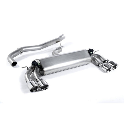 Milltek SSXAU393 Cat-Back Quad GT100 Exhaust for Audi S3 2.0 TFSI quattro 3-Door 8V (2013-2020)