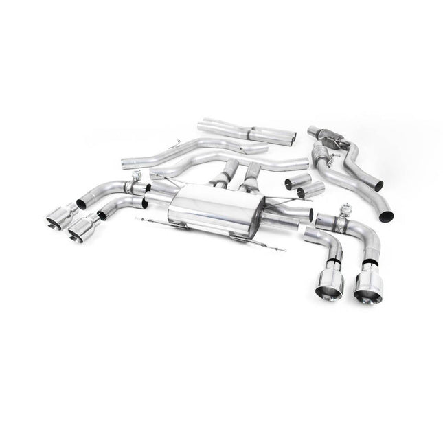 Milltek SSXAR006 Cat-Back Exhaust (Quad 100mm GT100) for Alfa Romeo Giulia Quadrifoglio