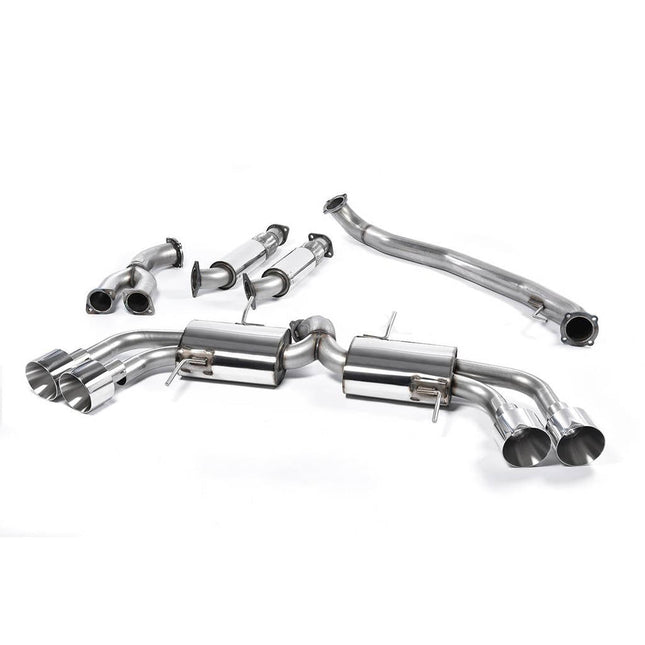 Milltek SSXNI010 Primary Cat-Back Exhaust Quad 127mm GT127 for Nissan GT-R R35