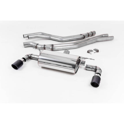 Milltek SSXBM1044 Cat-Back Exhaust with Carbon JET-90 Tips for BMW M140i F20/F21 LCI Non-OPF (2015-2018)
