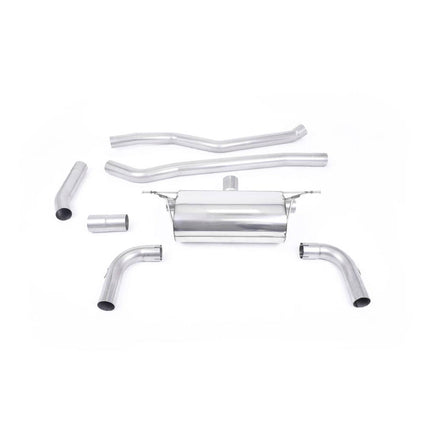 Milltek SSXBM1070 Cat-Back Exhaust with GT-90 Burnt Titanium Tips for BMW 320i F30 (2015-2019)