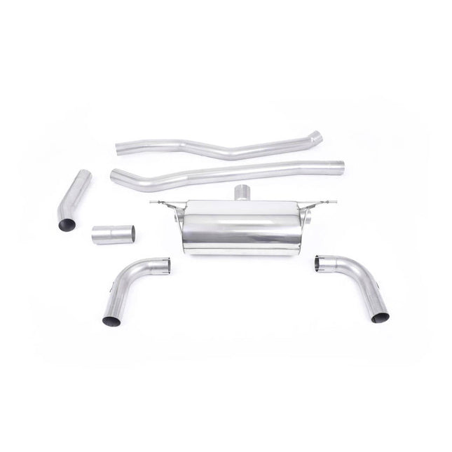 Milltek SSXBM1070 Cat-Back Exhaust with GT-90 Burnt Titanium Tips for BMW 320i F30 (2015-2019)
