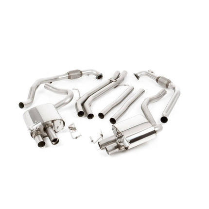 Milltek SSXAU703 Cat-Back Quad 100mm GT100 for Audi S4 3.0 Turbo V6 B9 (Sport Diff)