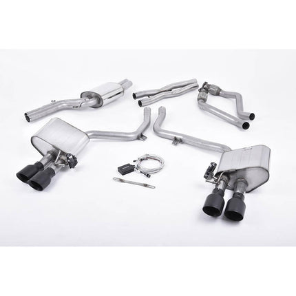 Milltek SSXAU406 Cat-Back Quad 100mm GT100 for Audi S4 3.0 Supercharged V6 (B8.5)