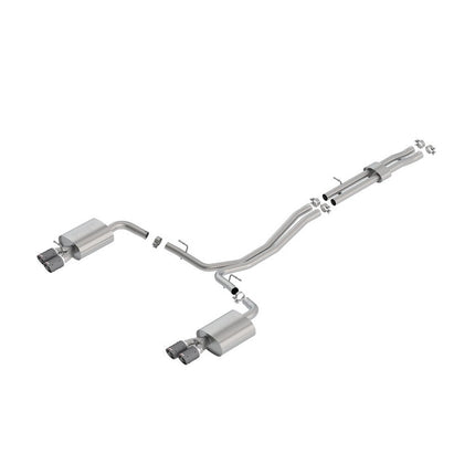 BORLA Cat-Back Exhaust S-Type Carbon Fiber Tip for Ford Explorer Sport (140765CF)
