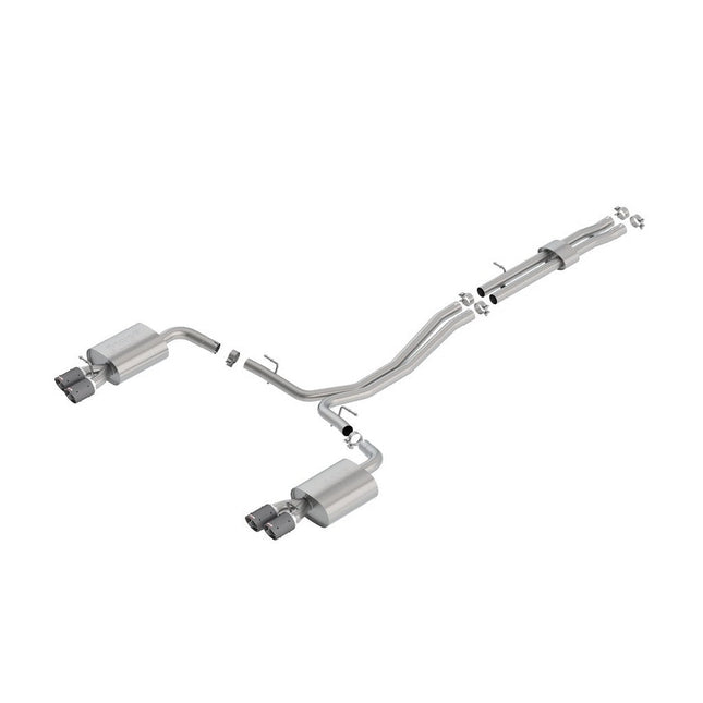 BORLA Cat-Back Exhaust S-Type Carbon Fiber Tip for Ford Explorer Sport (140765CF)