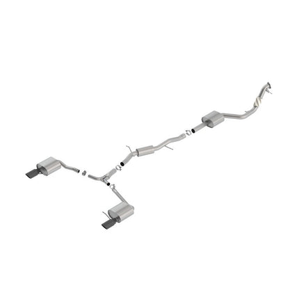 BORLA Cat-Back Exhaust S-Type Black Chrome for Audi A4 Quattro 2.0L (140761BC)
