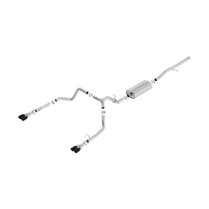 Borla 140768BC Touring Cat-Back Exhaust for Chevrolet Silverado 1500 / GMC Sierra 1500 (2019+)