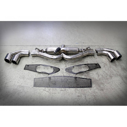 Tubi Style TSALF4C13.051.VC Quad-Tip Exhaust System with ExCU and Grids for Alfa Romeo 4C