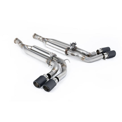 Milltek SSXMZ128 Cat-Back Exhaust Carbon JET-90 Trims for Mercedes-AMG G63 (W463) 4.0 Bi-Turbo V8