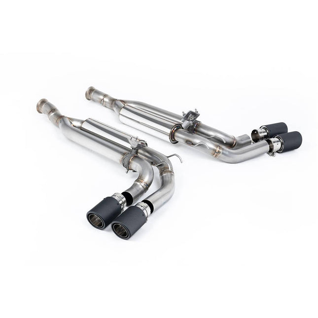 Milltek SSXMZ128 Cat-Back Exhaust Carbon JET-90 Trims for Mercedes-AMG G63 (W463) 4.0 Bi-Turbo V8
