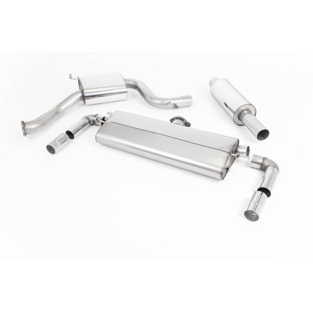 Milltek SSXSE208 Cat-Back Twin GT80 Cerakote Black Exhaust for SEAT Leon Cupra 300 2.0 TSI