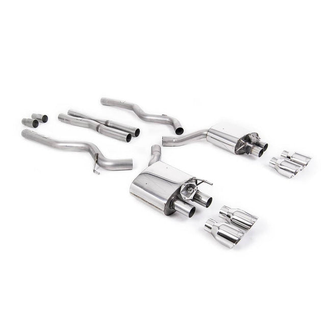 Milltek SSXFD282 Cat-Back Exhaust for Ford Mustang 5.0 V8 GT S550 Facelift Polished GT100