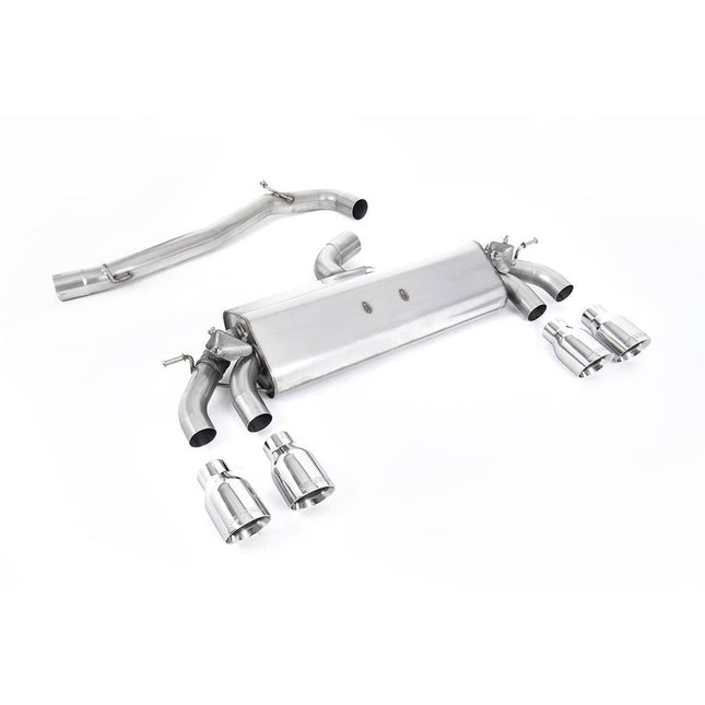 Milltek SSXVW507 Cat-Back Quad GT100 Exhaust for VW Golf Mk7.5 R 2.0 TSI 300PS GPF (2019-2020)