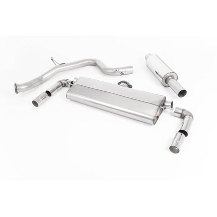 Milltek SSXVW537 Cat-Back Exhaust with Burnt Titanium GT-100 Tips for VW Golf Mk7.5 GTI TCR/Performance Pack (2019-2020)