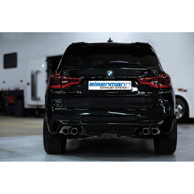 Eisenmann B3344.20904.C Race Rear Exhaust Pipes 4x90mm (Carbon Tips) for BMW X3M (F97)