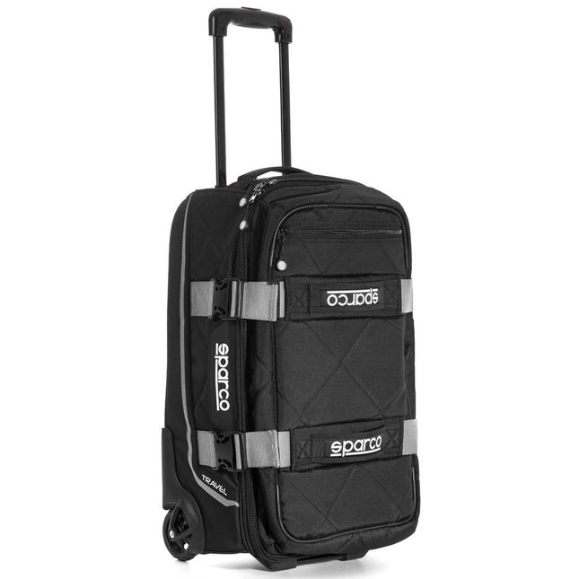 Sparco Soft Cabin Trolley Travel Bag - Black/Silver