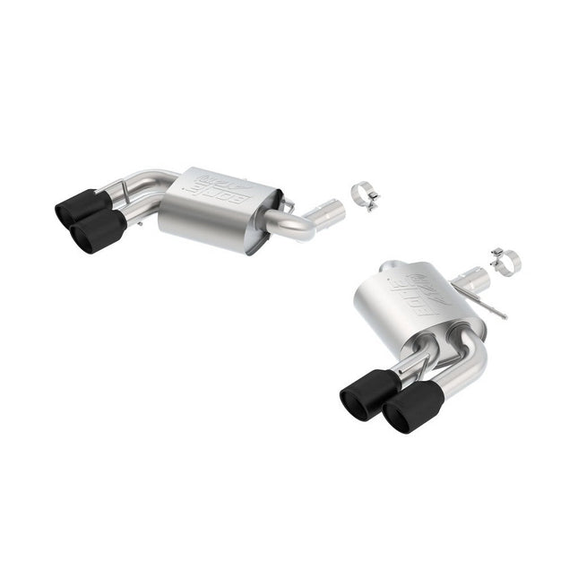 Borla 11921CB Axle-Back Exhaust with Black Tips for Chevrolet Camaro SS/LT1 6.2 V8 (2016-2024)