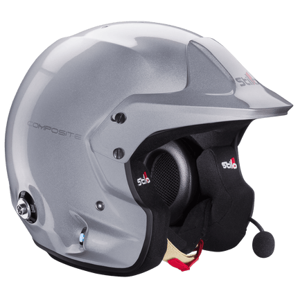 Stilo Venti Trophy Plus Composite Open Face Racing Helmet Silver (FIA 8859-2015, Snell SA2020) (AA0112EG2T)
