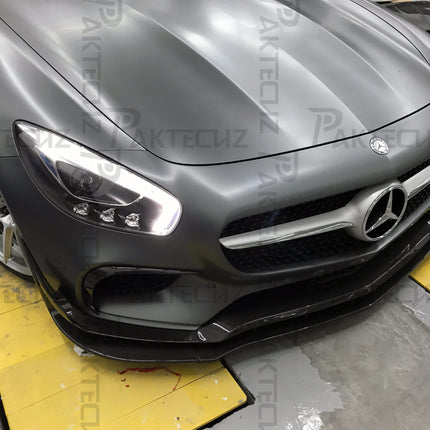 Paktechz Carbon Fiber Front Lip Ver.1 for Mercedes-AMG GT / GT S C190 2015-2017, image 9