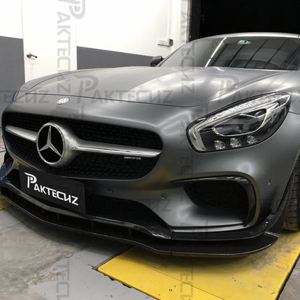 Paktechz Carbon Fiber Front Lip Ver.1 for Mercedes-AMG GT / GT S C190 2015-2017, image 3