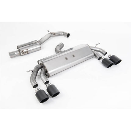 Milltek SSXVW587 Cat-Back Exhaust with Carbon JET-100 Tips for VW Golf Mk7.5 R 2.0 TSI 310PS Non-GPF (2017-2021)